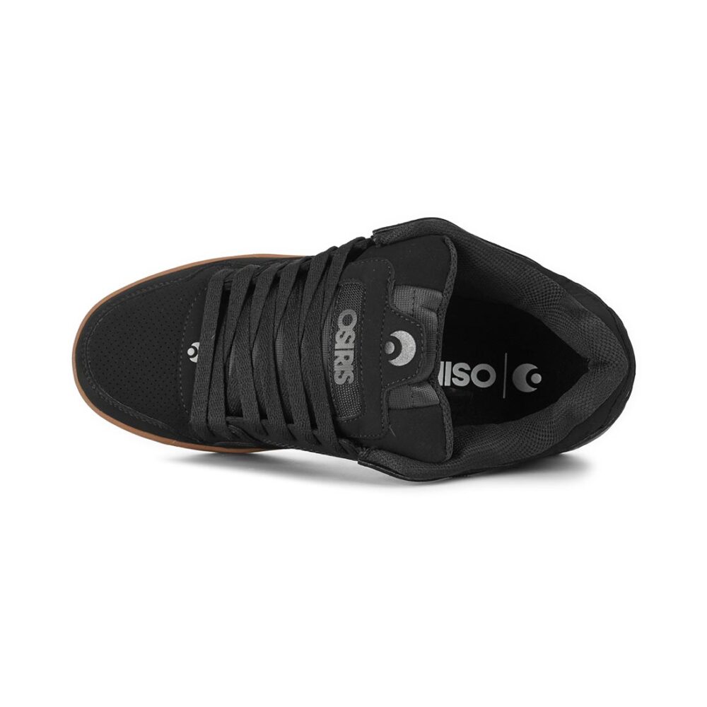 Osiris Peril Skate Shoes - Black/Black/Gum
