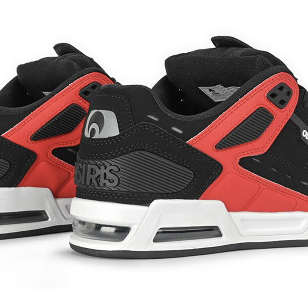 Osiris Peril Skate Shoes - Black/White/Red
