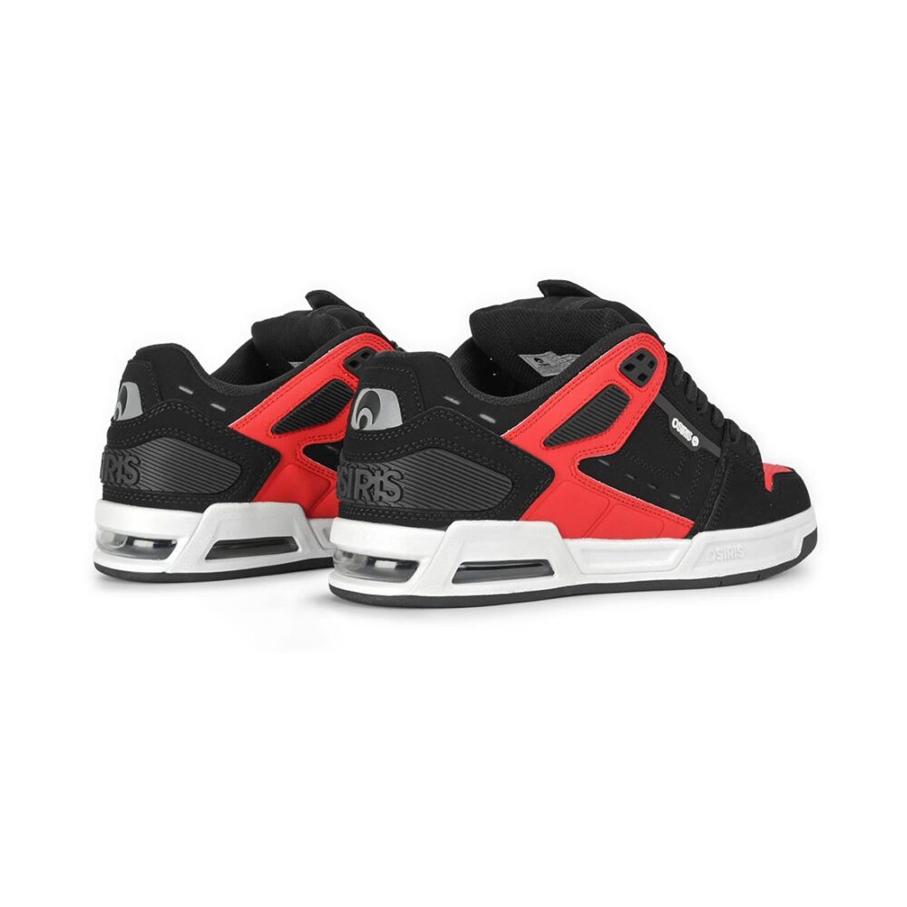 Osiris Peril Skate Shoes - Black/White/Red