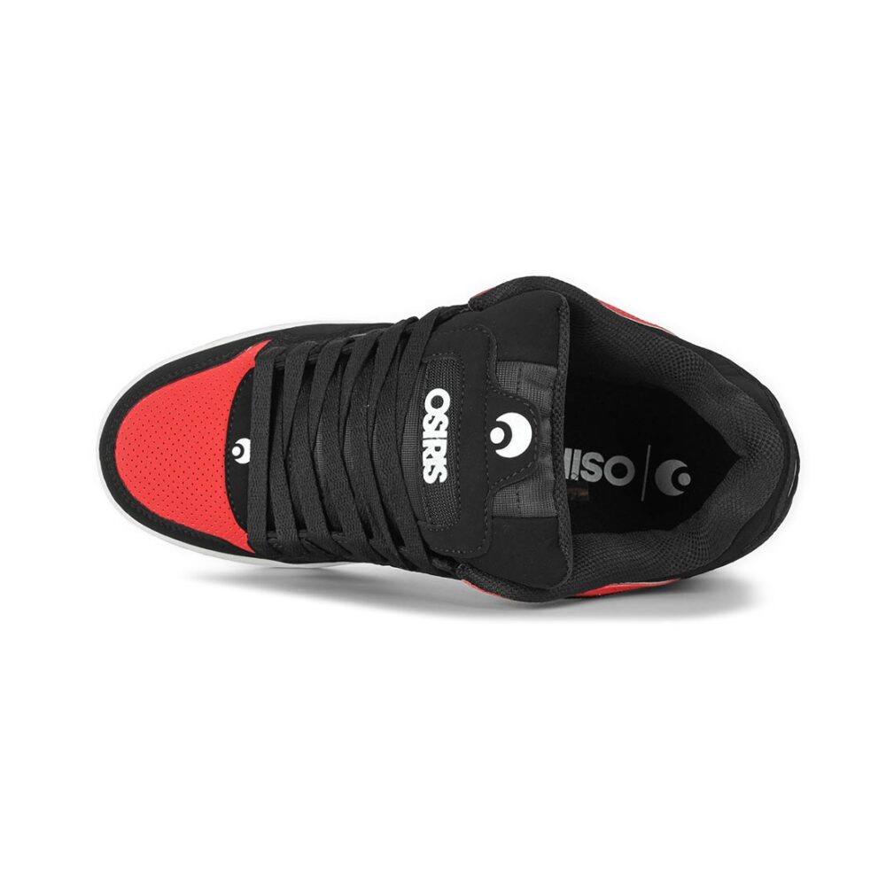 Osiris Peril Skate Shoes - Black/White/Red