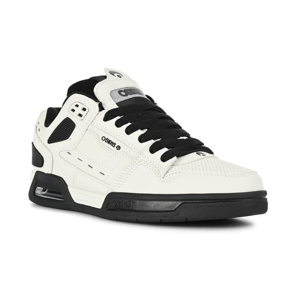 Osiris Peril Skate Shoes - Eggshell/Black