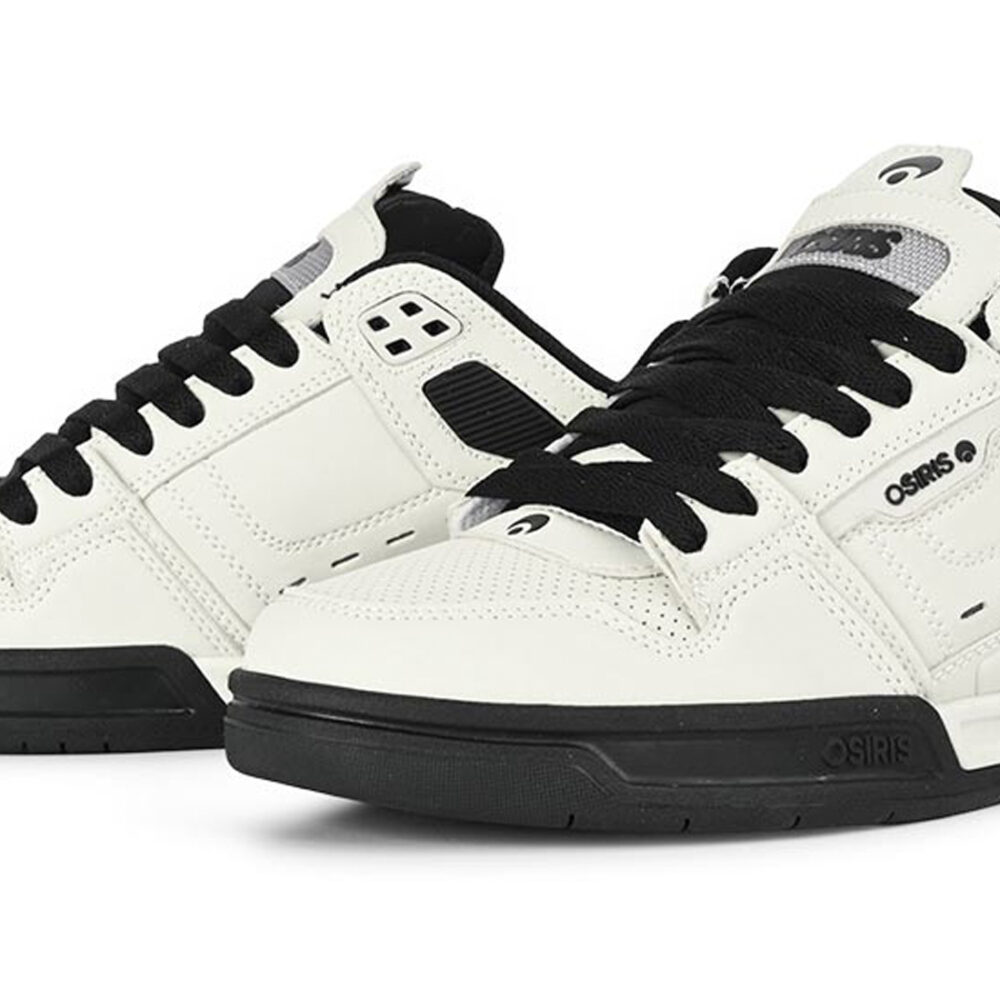 Osiris Peril Skate Shoes - Eggshell/Black