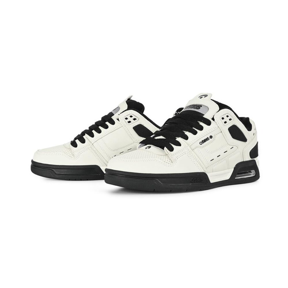 Osiris Peril Skate Shoes - Eggshell/Black