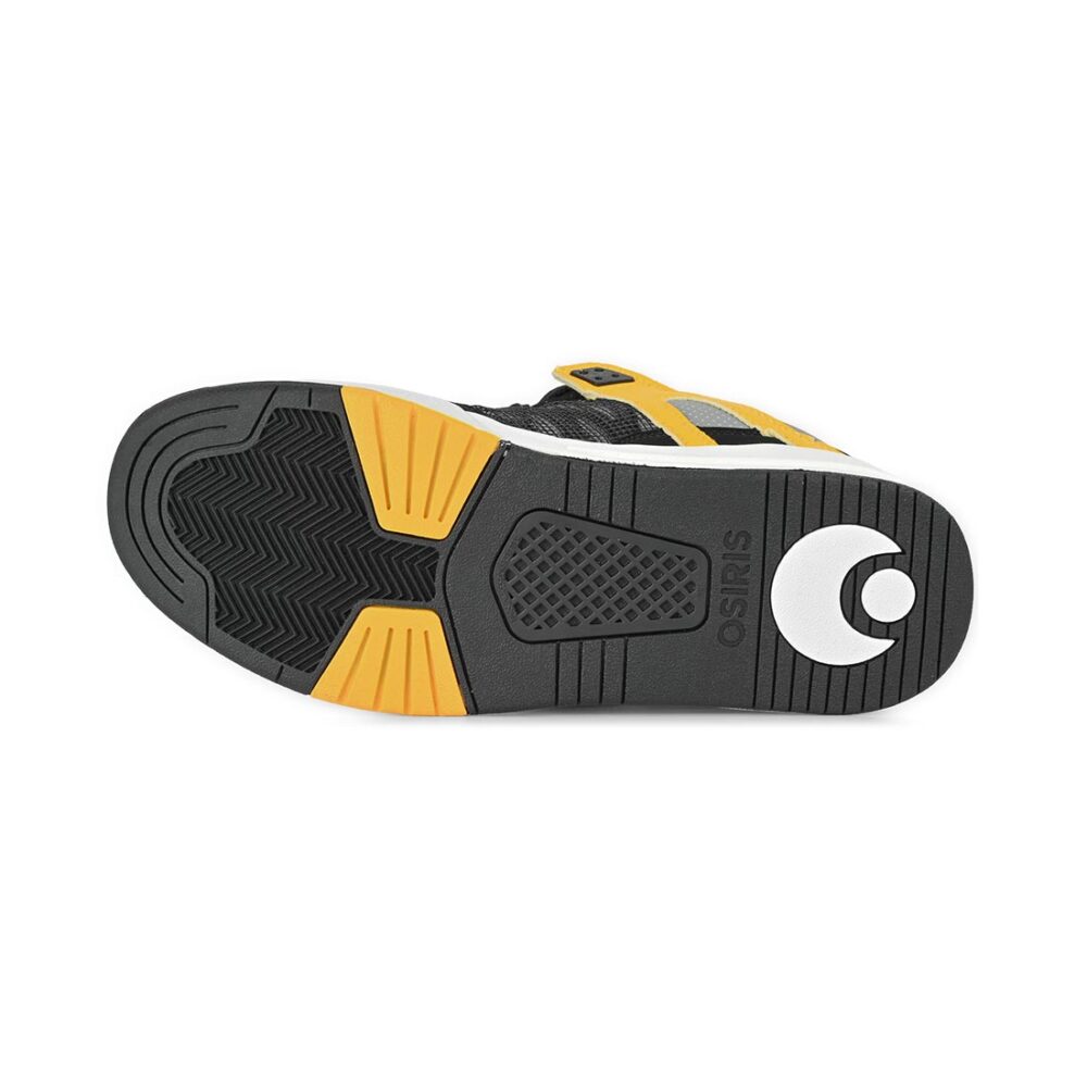 Osiris Pixel Skate Shoes - Black/Charcoal/Yellow