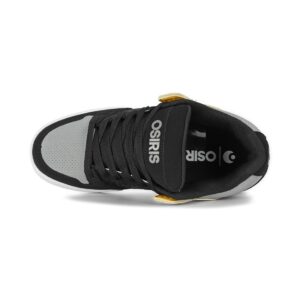 Osiris Pixel Skate Shoes - Black/Charcoal/Yellow