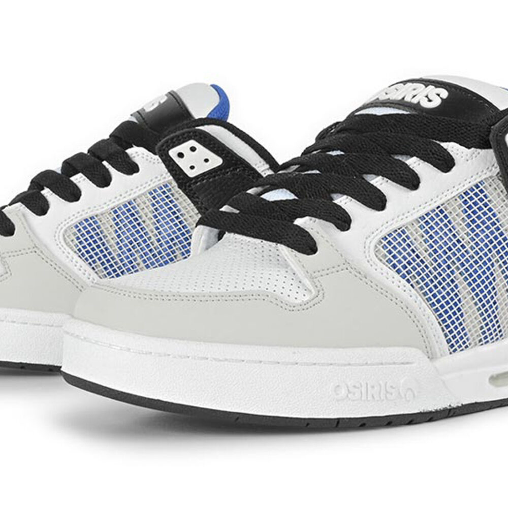Osiris Pixel Skate Shoes - White/Black/Blue