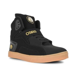 Osiris Rize Ultra High-Top Shoes - Black/Gold/Gum