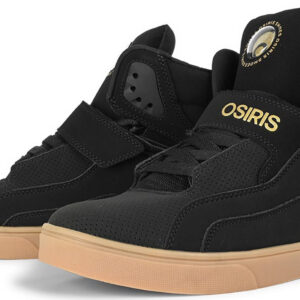 Osiris Rize Ultra High-Top Shoes - Black/Gold/Gum