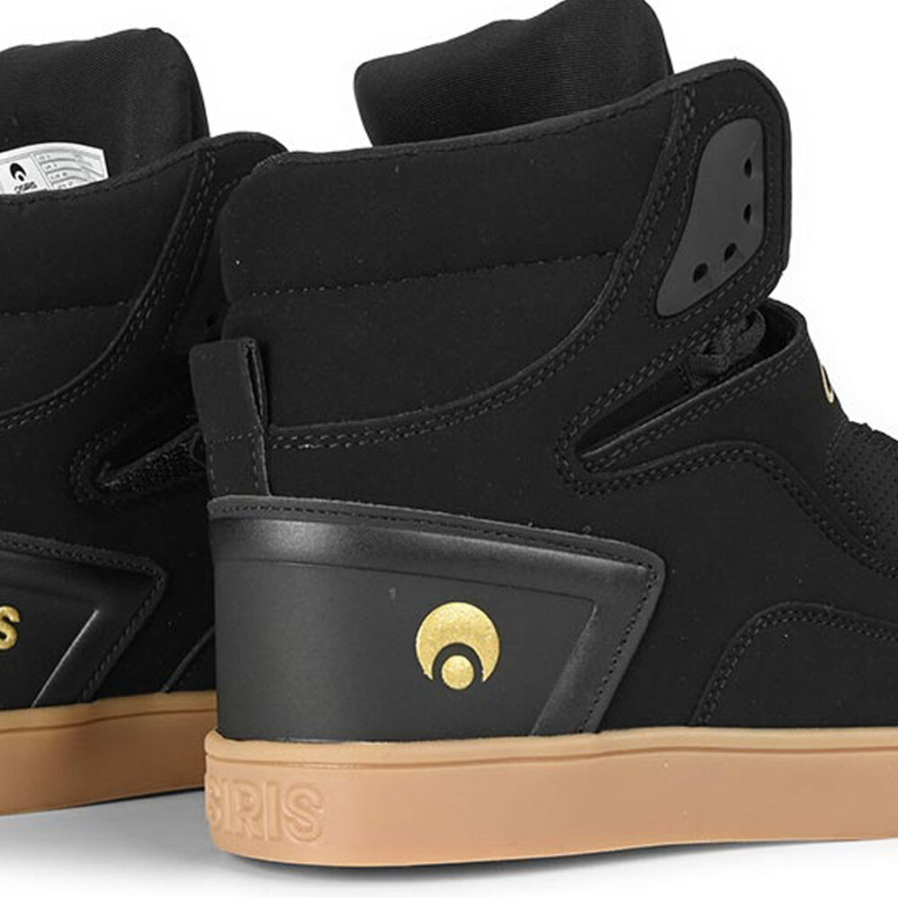 Osiris Rize Ultra High-Top Shoes - Black/Gold/Gum