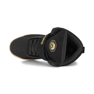 Osiris Rize Ultra High-Top Shoes - Black/Gold/Gum