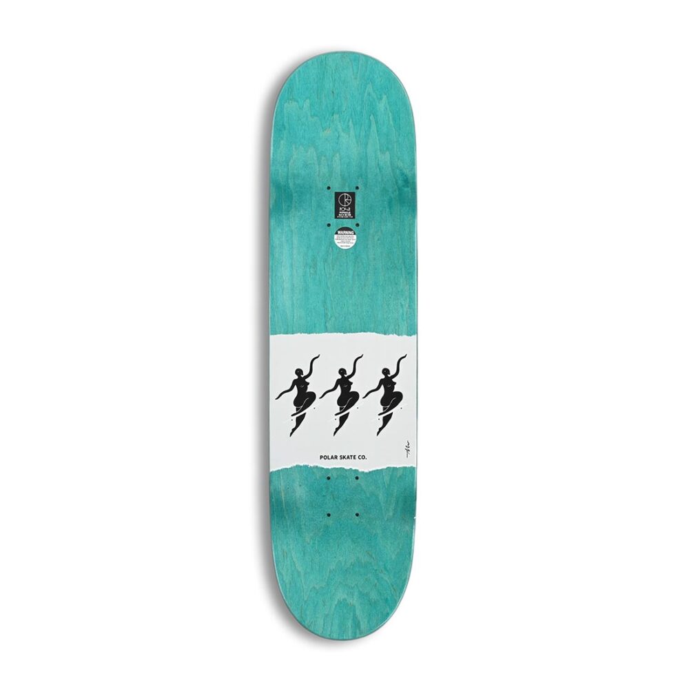 Polar No Complies 8.5" Skateboard Deck - White