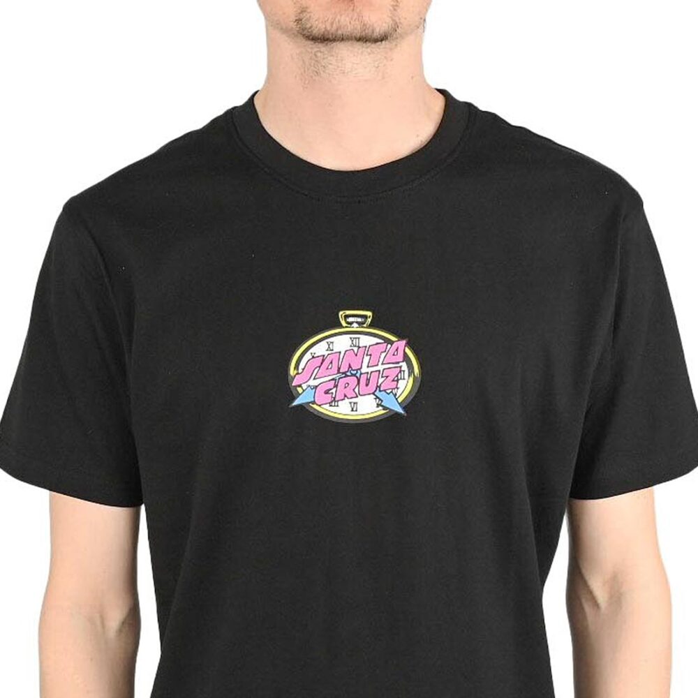 Santa Cruz Grabke Clock Dot Front S/S T-Shirt - Black