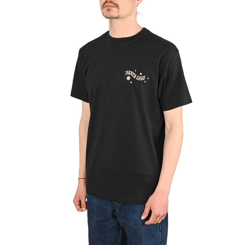 Santa Cruz Knibbs Invasion Hand Strip S/S T-Shirt - Black