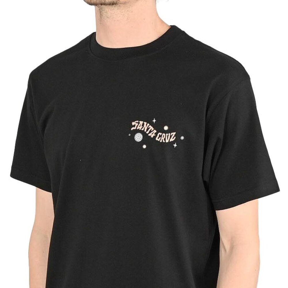 Santa Cruz Knibbs Invasion Hand Strip S/S T-Shirt - Black