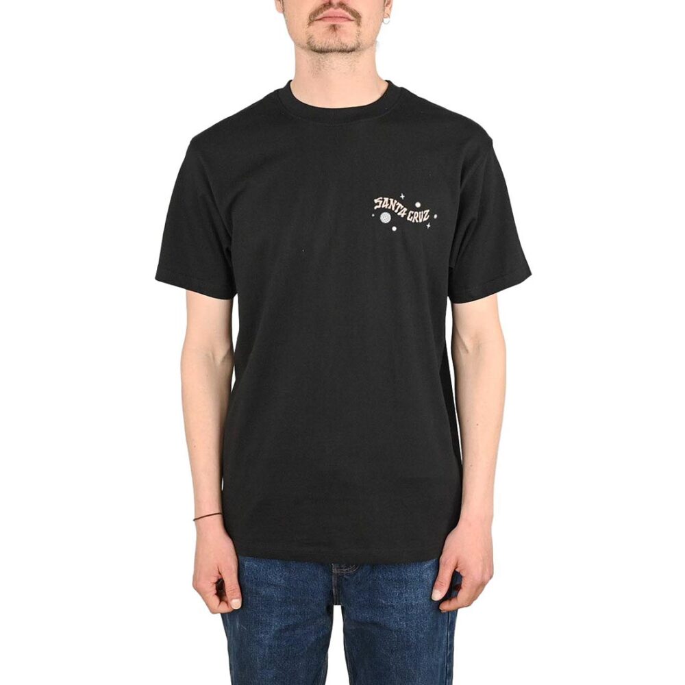 Santa Cruz Knibbs Invasion Hand Strip S/S T-Shirt - Black