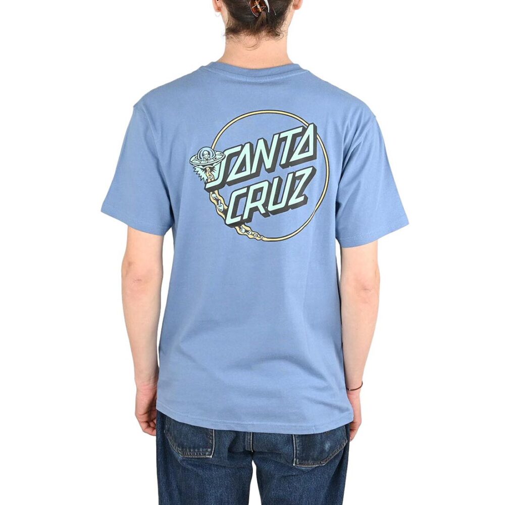 Santa Cruz Winkowski UFO Dot S/S T-Shirt - Azure Blue