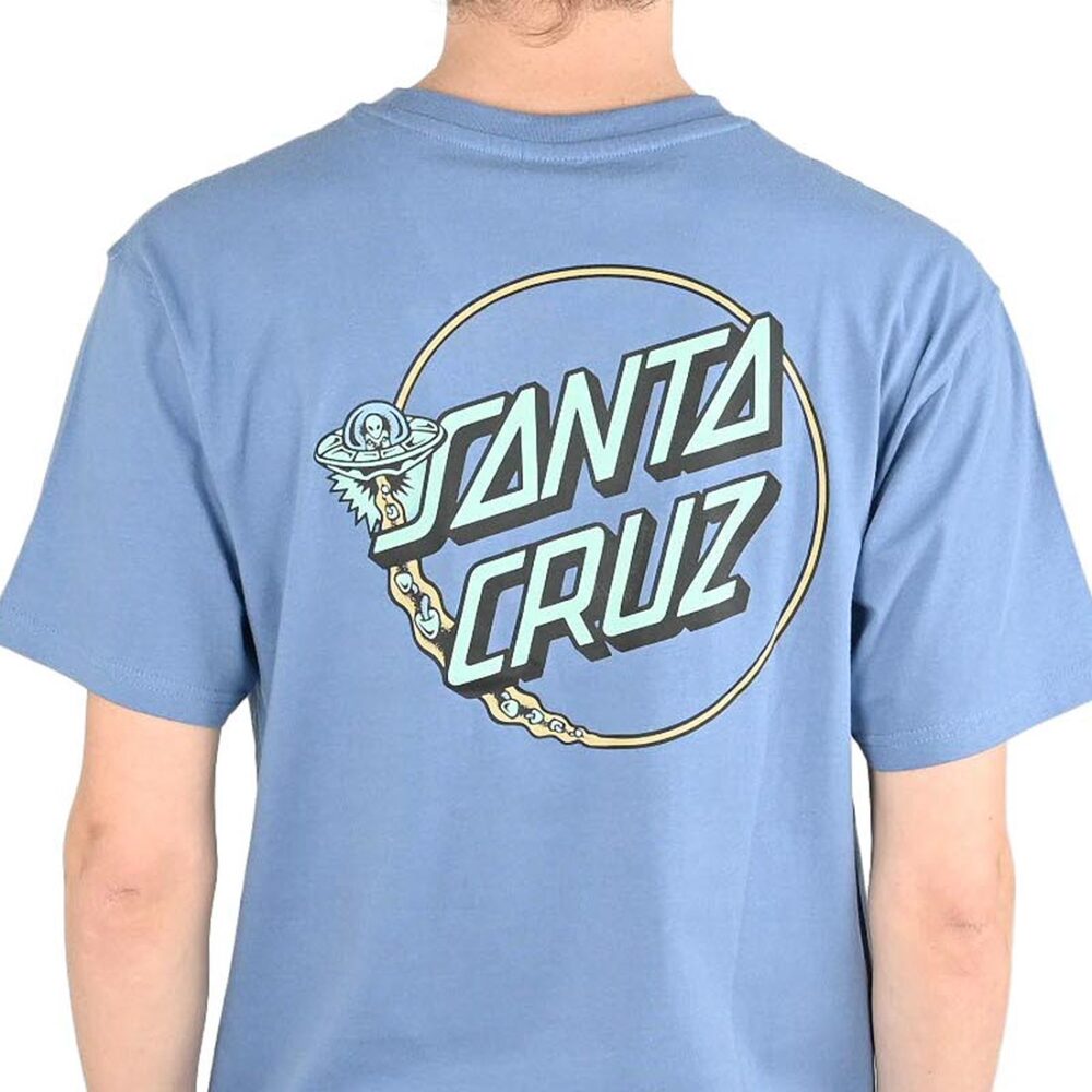 Santa Cruz Winkowski UFO Dot S/S T-Shirt - Azure Blue