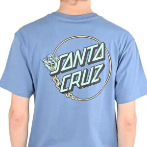 Santa Cruz Winkowski UFO Dot S/S T-Shirt - Azure Blue
