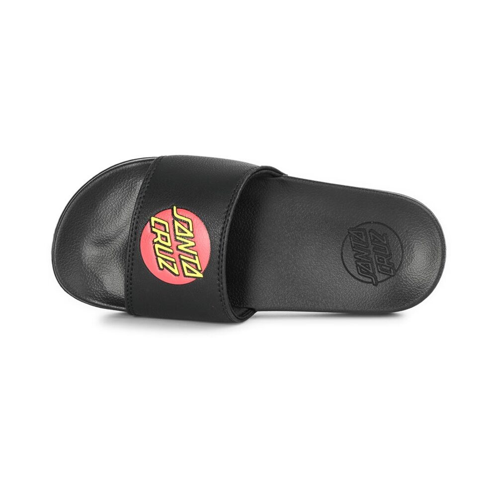 Santa Cruz Youth Classic Dot Slide Sandals - Black