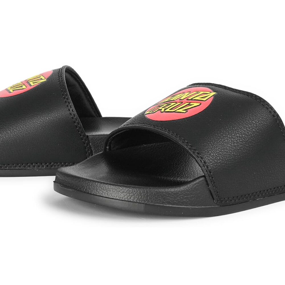 Santa Cruz Youth Classic Dot Slide Sandals - Black
