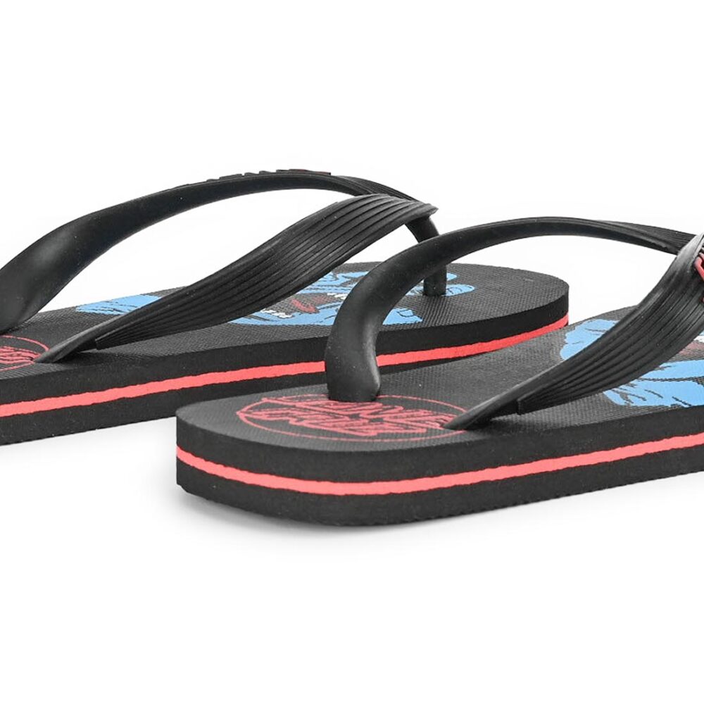Santa Cruz Youth Screaming Hand Flip-Flop Sandals - Black