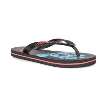 Santa Cruz Youth Screaming Hand Flip-Flop Sandals - Black