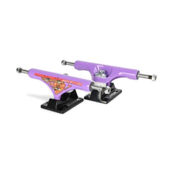 Slappy x Toy Machine ST1 Hollow 8" Skateboard Trucks (Pair) - Purple/Black