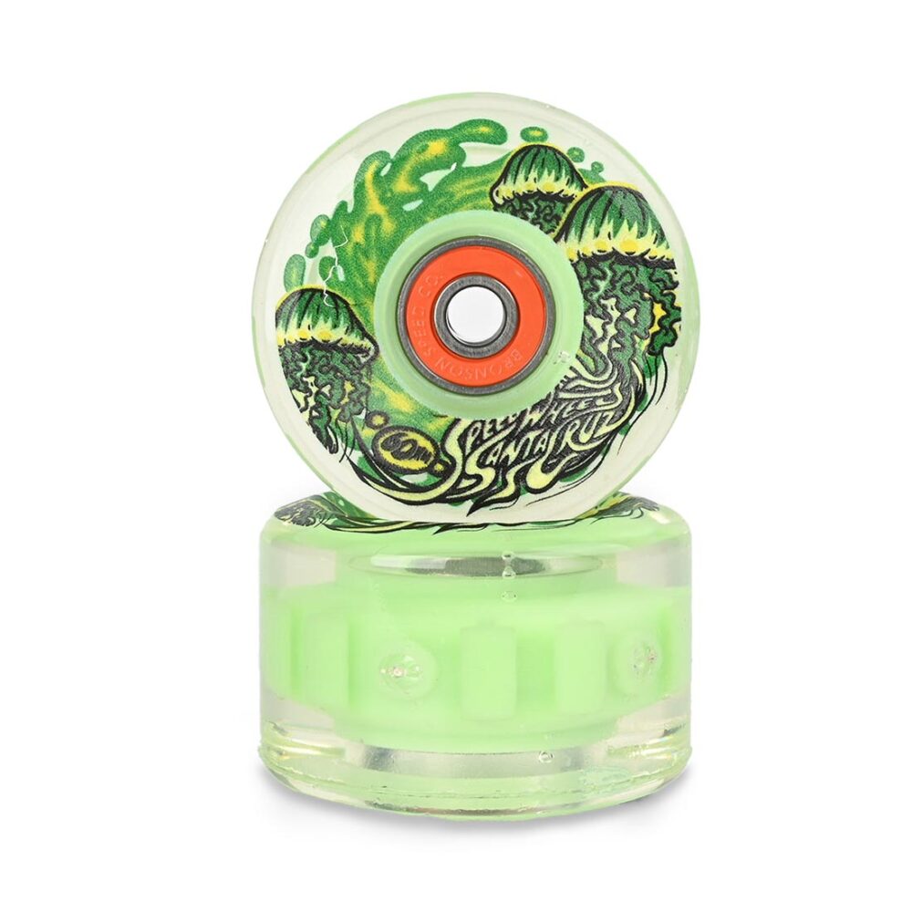 Slime Balls Jelly Fish Light Ups OG Slime 78a 60mm Skateboard Wheels