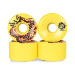 Slime Balls Kendall Snake OG Slime 78a 60mm Skateboard Wheels - Yellow