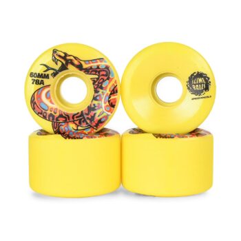 Slime Balls Kendall Snake OG Slime 78a 60mm Skateboard Wheels - Yellow