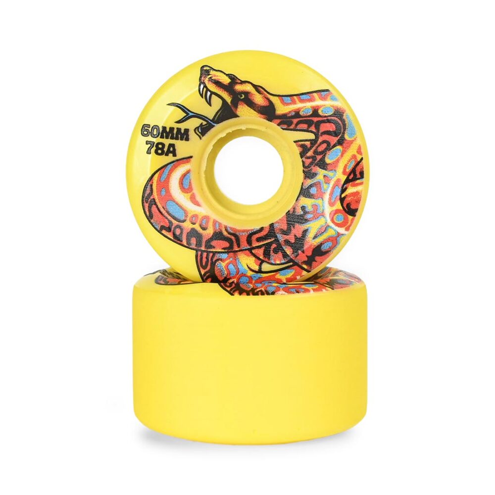 Slime Balls Kendall Snake OG Slime 78a 60mm Skateboard Wheels - Yellow
