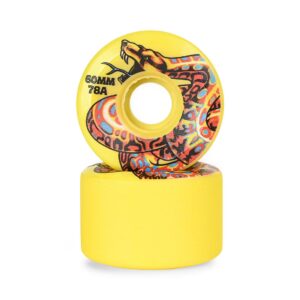 Slime Balls Kendall Snake OG Slime 78a 60mm Skateboard Wheels - Yellow