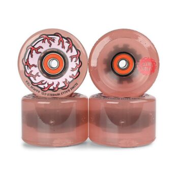 Slime Balls Pink Eye Light Ups OG Slime 78a 66mm Skateboard Wheels
