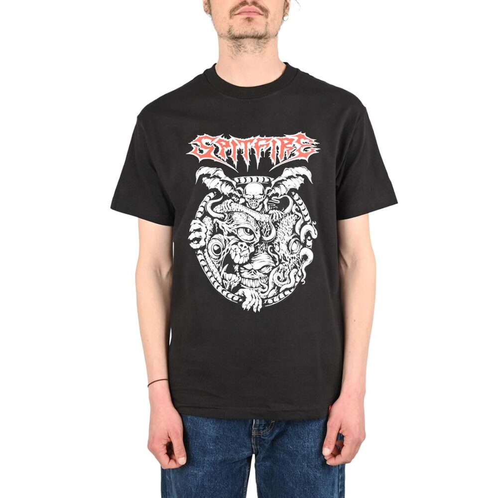 Spitfire Demon Gate S/S T-Shirt - Black/Red