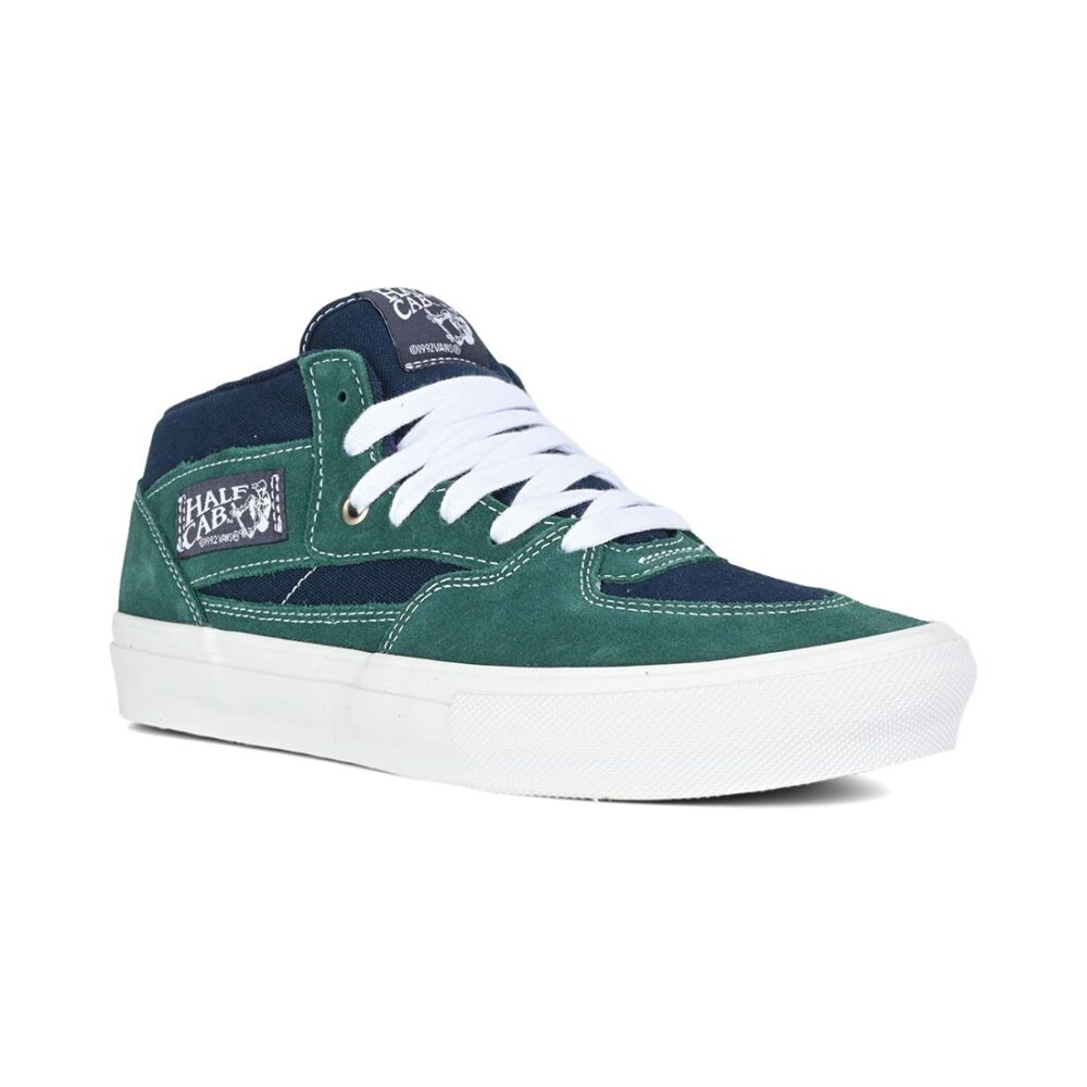Vans Half Cab Skate Shoes - Tartan Blue/Green