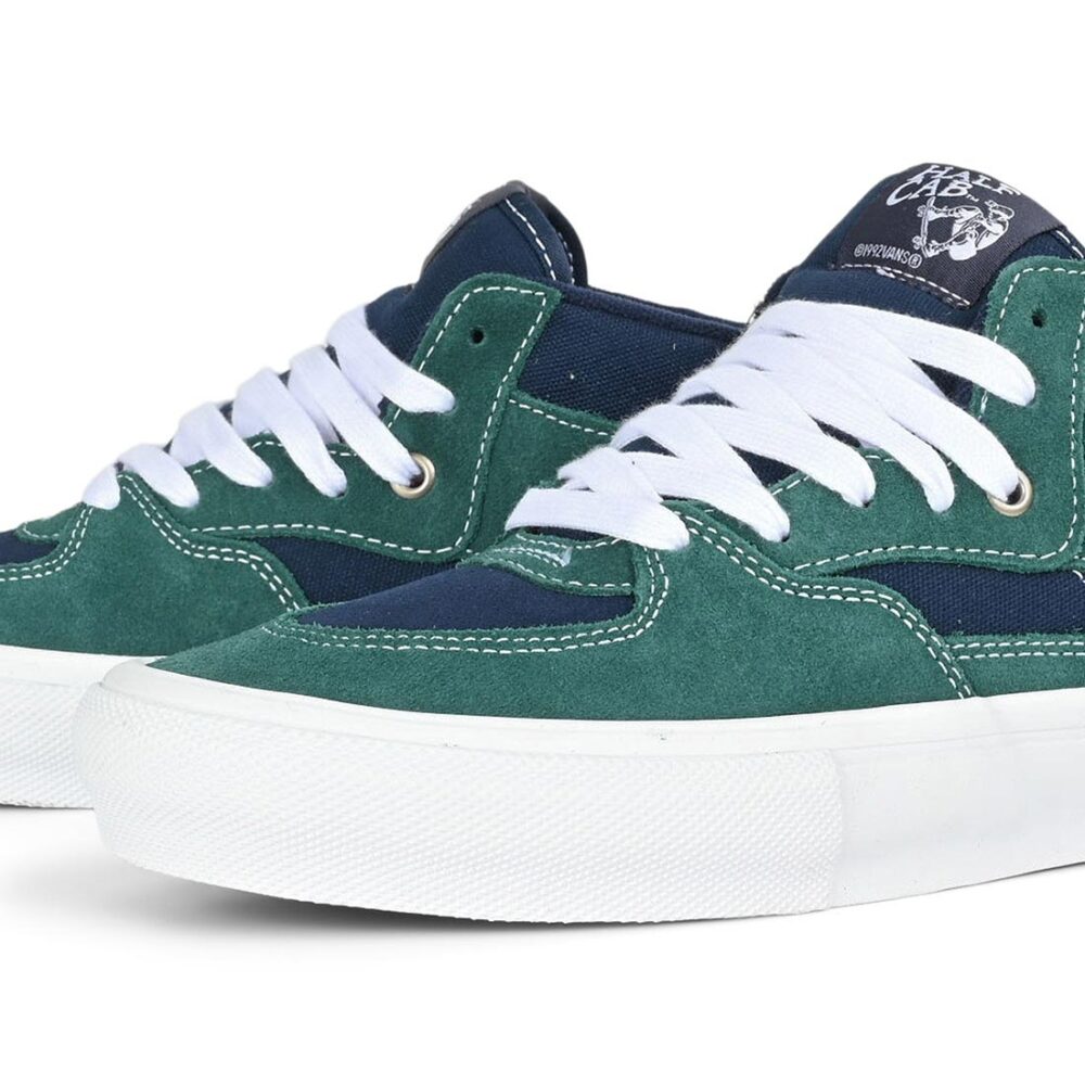 Vans Half Cab Skate Shoes - Tartan Blue/Green