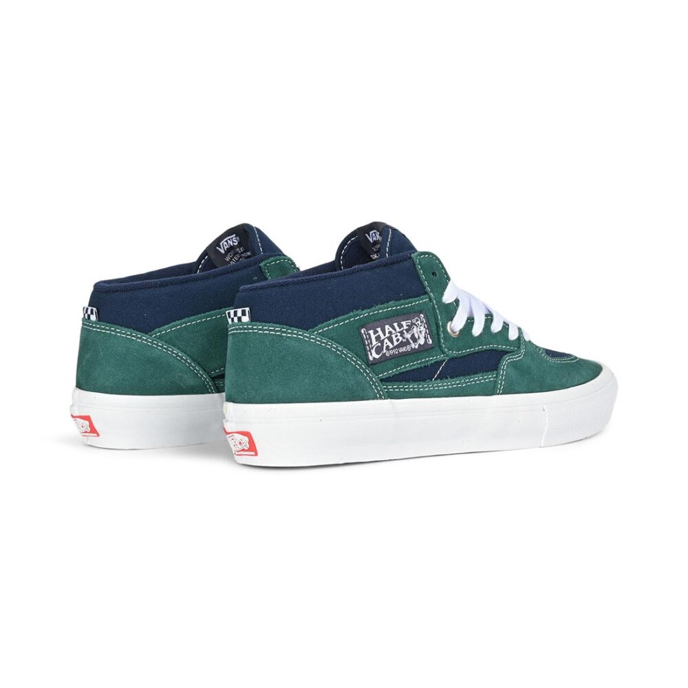 Vans Half Cab Skate Shoes - Tartan Blue/Green