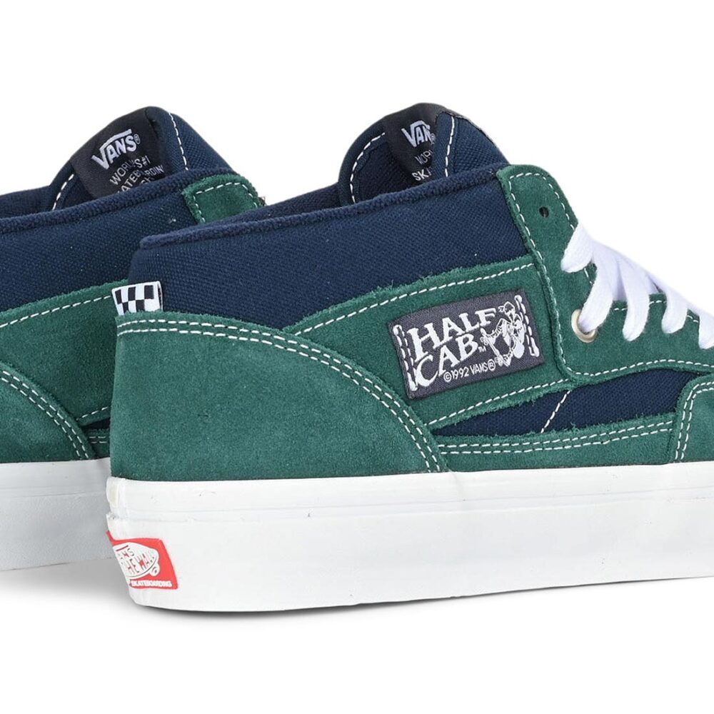 Vans Half Cab Skate Shoes - Tartan Blue/Green