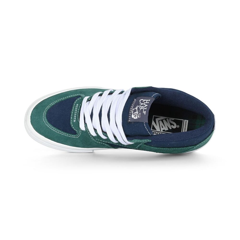 Vans Half Cab Skate Shoes - Tartan Blue/Green