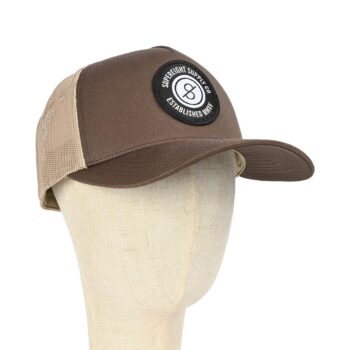 Supereight Supply Co Patch Trucker Cap - Brown/Tan