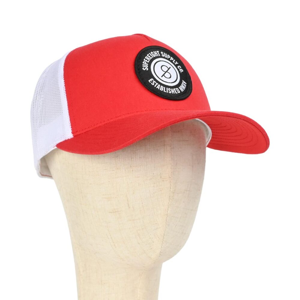 Supereight Supply Co Patch Trucker Cap - Red/White