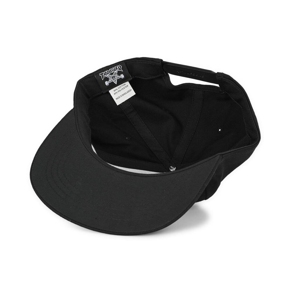 Thrasher Metal Snapback Cap - Black