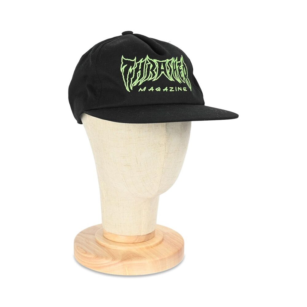Thrasher Metal Snapback Cap - Black