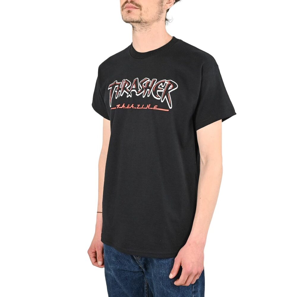 Thrasher Slash S/S T-Shirt - Black