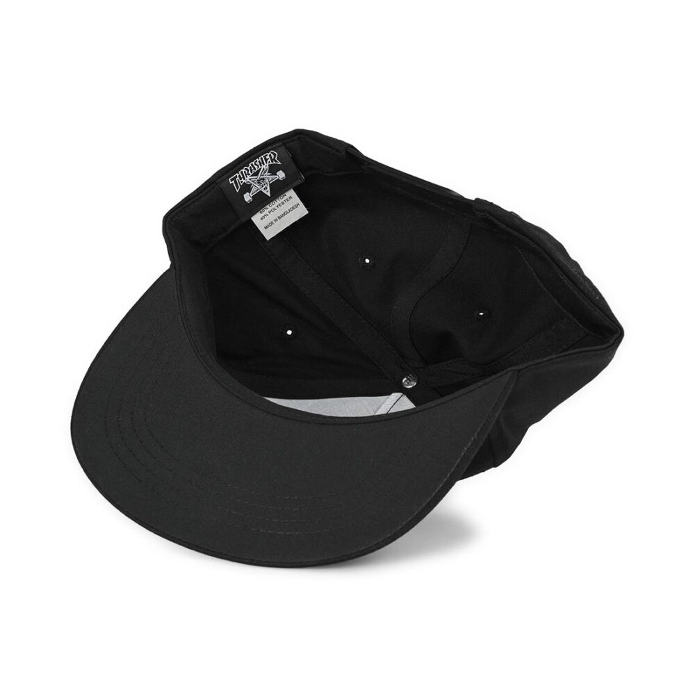 Thrasher Slash Snapback Cap - Black