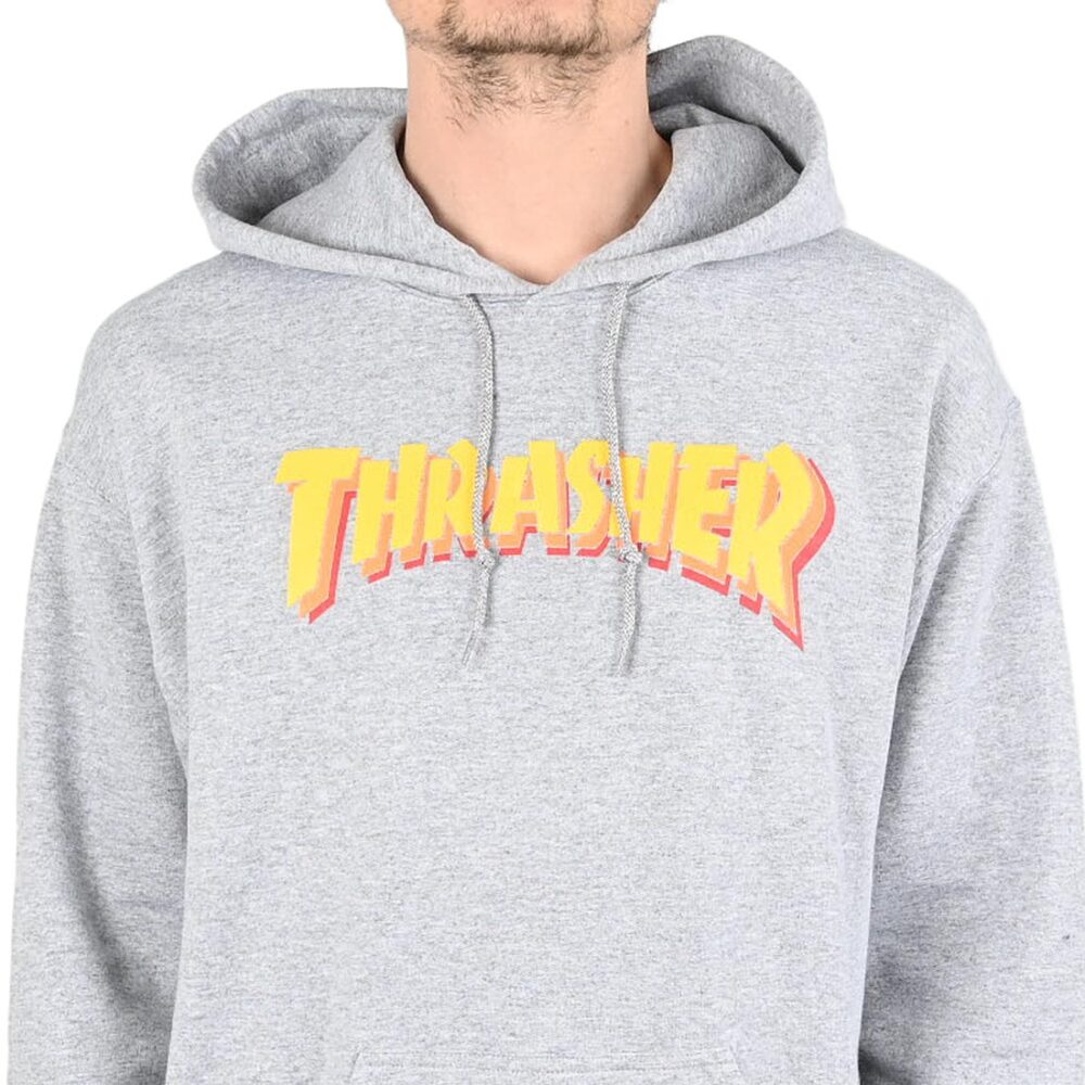 Thrasher Stacked Pullover Hoodie - Sport Grey