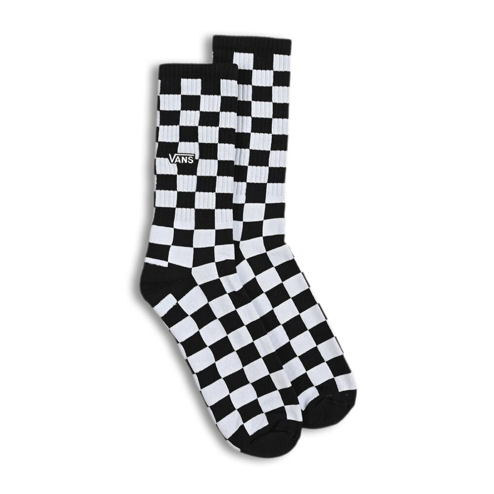 Vans Checkerboard Crew Socks - Black/White