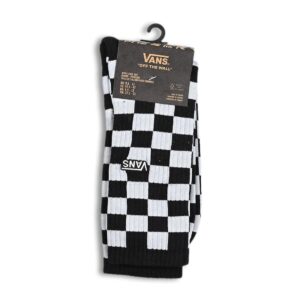 Vans Checkerboard Crew Socks - Black/White