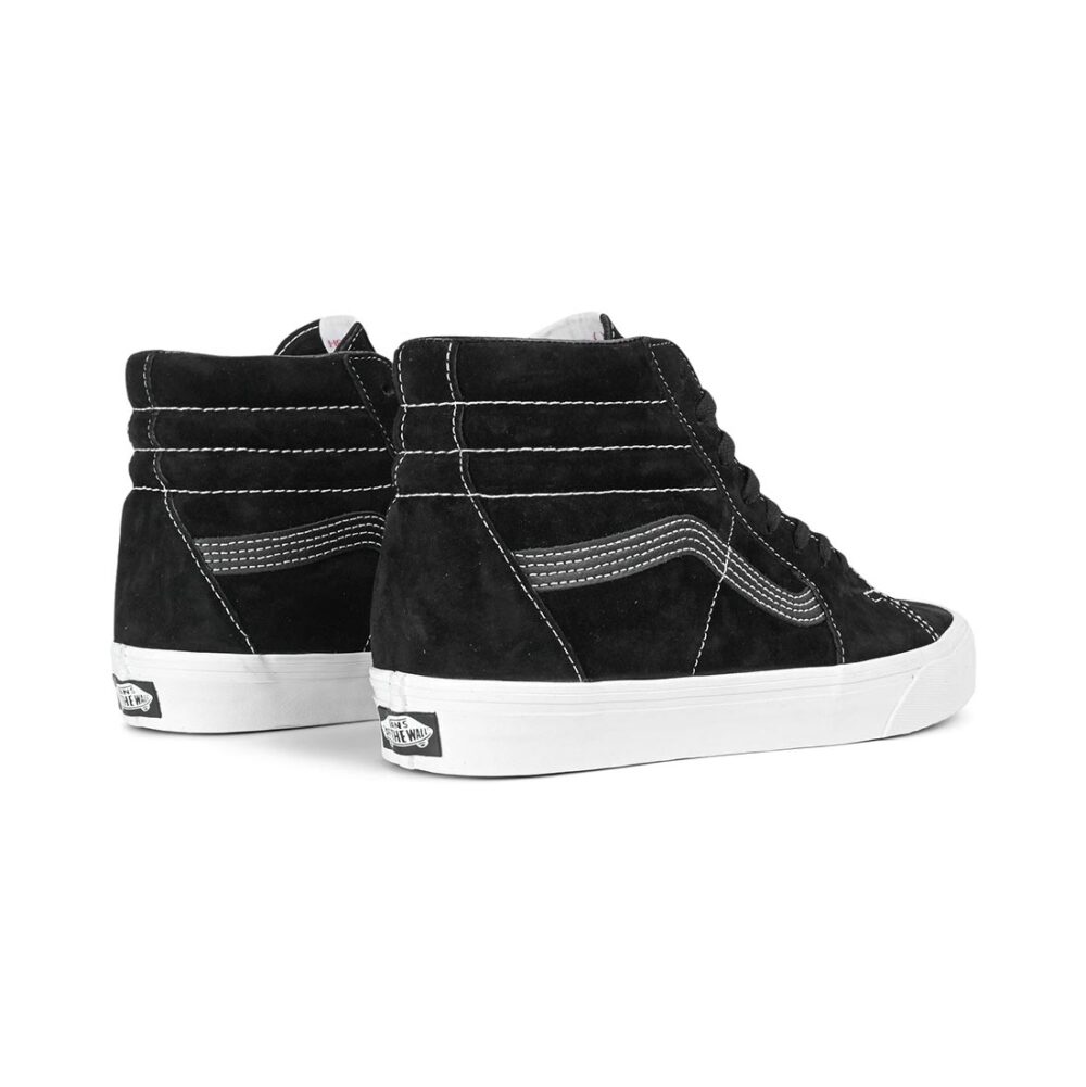 Vans Classic Sk8-Hi Skate Shoes - Black Pig Suede