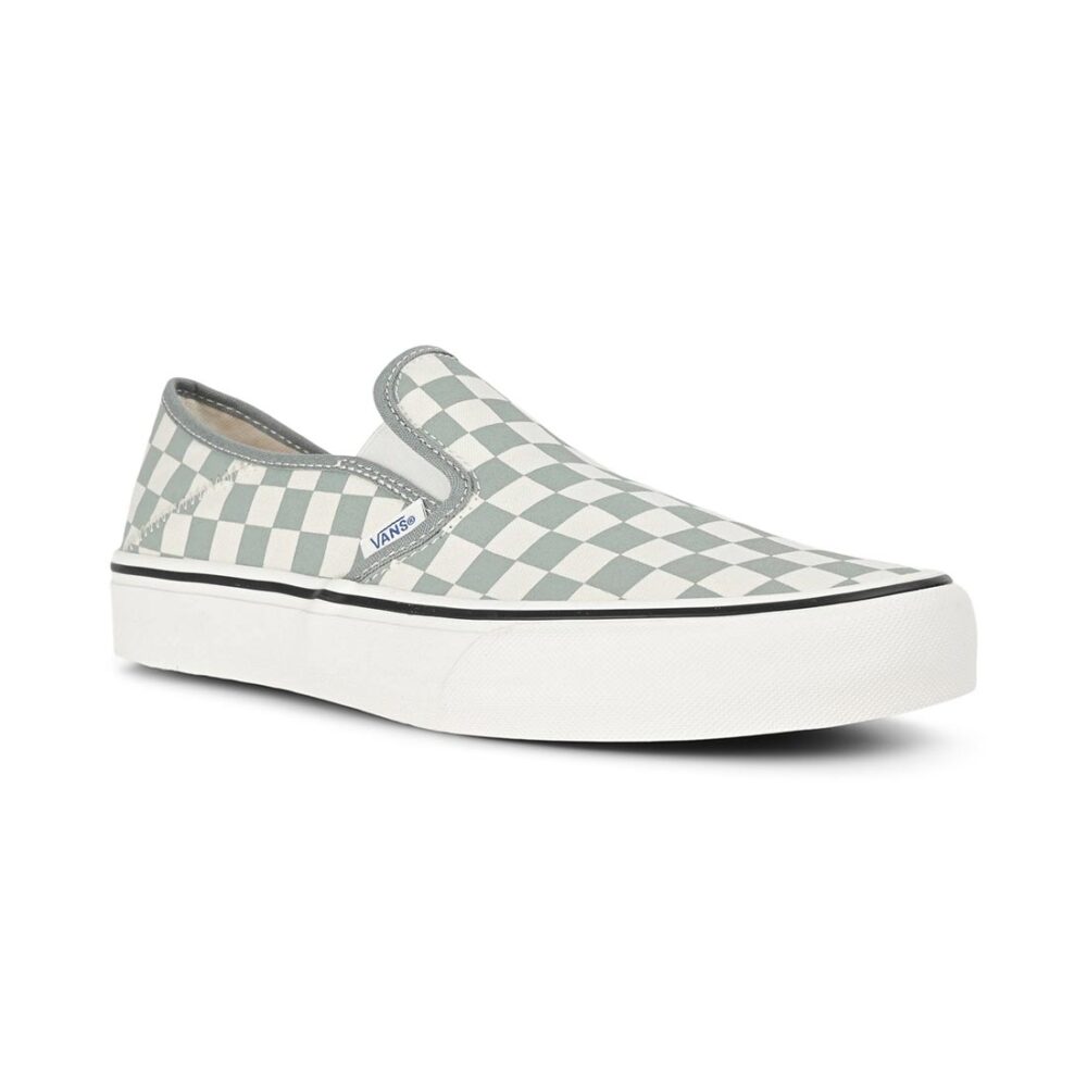 Vans Classic Slip-On SF Skate Shoes - Green Milieu/Marshmallow